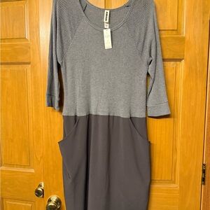 Stylish Long Sleeve Two-Tone NWT  Anthropologie Dress